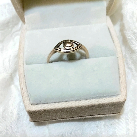 Hand Crafted Jewelry - Sterling Evil Eye Ring 🧿
